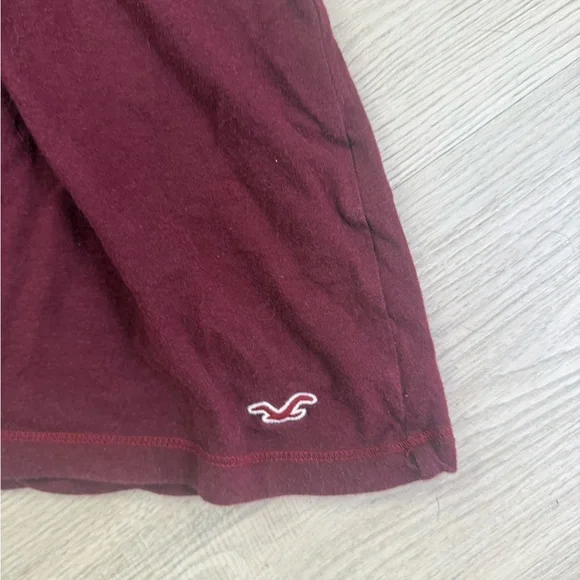 Vintage genuine  y2k Hollister burgundy/maroon babydoll tank size small - Picture 2 of 5